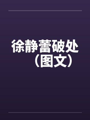 徐静蕾破处（图文）笔趣阁无弹窗