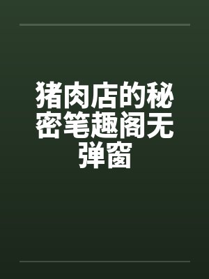 猪肉店的秘密笔趣阁无弹窗